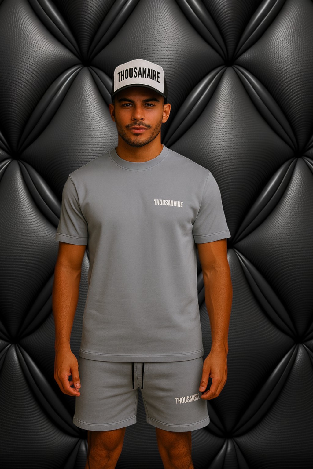 Grey Shirt & Shorts Set